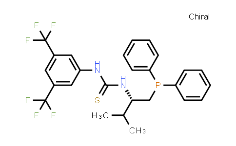 CAS No. 1199270-16-0, N-[3,5-Bis(trifluoromethyl)phenyl]-N'-[(1S)-1-[(diphenylphosphino)methyl]-2-methylpropyl]thiourea