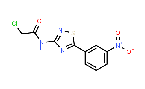CAS No. 1199589-55-3, 2-Chloro-N-(5-(3-nitrophenyl)-1,2,4-thiadiazol-3-yl)acetamide