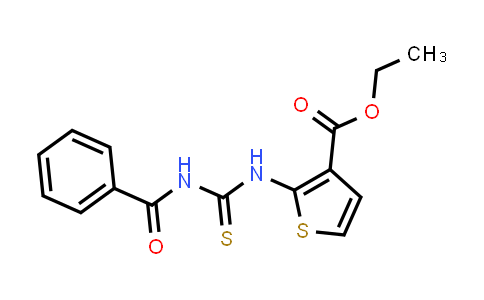 CAS No. 1199589-72-4, Ethyl 2-(3-benzoylthioureido)thiophene-3-carboxylate
