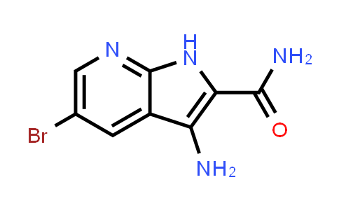 CAS No. 1199590-78-7, 1H-Pyrrolo[2,3-b]pyridine-2-carboxamide, 3-amino-5-bromo-