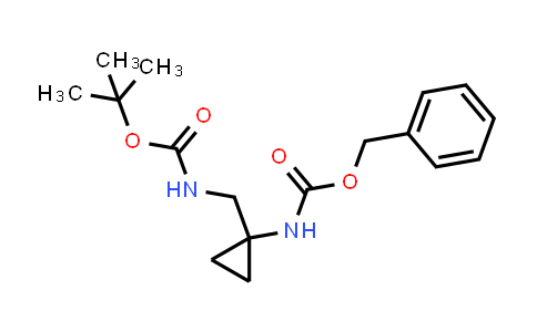 CAS No. 1199792-80-7, Benzyl N-[1-({[(tert-butoxy)carbonyl]amino}methyl)cyclopropyl]carbamate