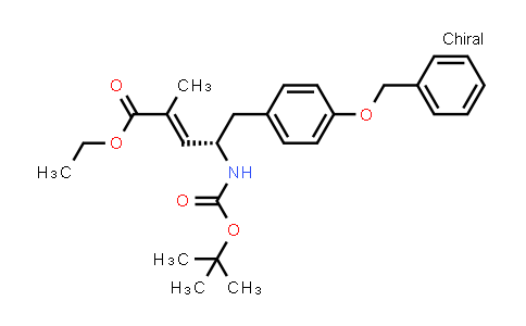 CAS No. 1200041-07-1, (S)-Ethyl-5-(4-(benzyloxy)phenyl)-4-((tert-butoxycarbonyl)amino)-2-methylpent-2-enoate