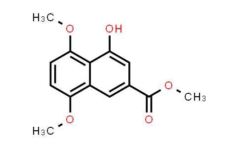 CAS No. 120016-58-2, 2-Naphthalenecarboxylic acid, 4-hydroxy-5,8-dimethoxy-, methyl ester