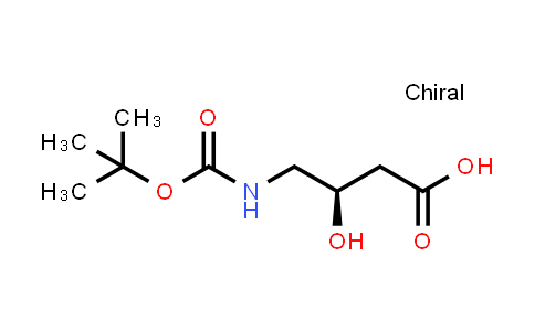 CAS No. 120021-39-8, (R)-4-((tert-Butoxycarbonyl)amino)-3-hydroxybutanoic acid