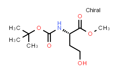 CAS No. 120042-11-7, (S)-Methyl 2-((tert-butoxycarbonyl)amino)-4-hydroxybutanoate