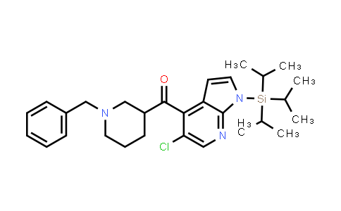 CAS No. 1201189-58-3, (1-benzylpiperidin-3-yl)(5-chloro-1-(triisopropylsilyl)-1H-pyrrolo[2,3-b]pyridin-4-yl)methanone
