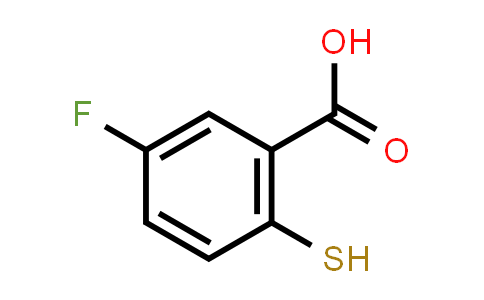 CAS No. 120121-07-5, 5-Fluoro-2-mercaptobenzoic acid