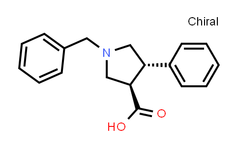CAS No. 1201574-92-6, (3R,4S)-1-Benzyl-4-phenylpyrrolidine-3-carboxylic acid