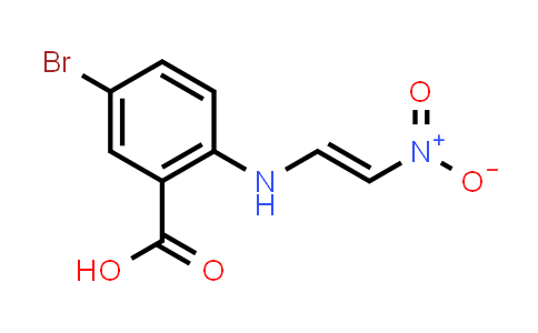 CAS No. 1201643-75-5, 5-Bromo-2-[[(1E)-2-nitroethenyl]amino]benzoic acid