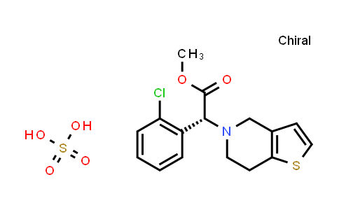 CAS No. 120202-71-3, (R)-Methyl 2-(2-chlorophenyl)-2-(6,7-dihydrothieno[3,2-c]pyridin-5(4H)-yl)acetate sulfate