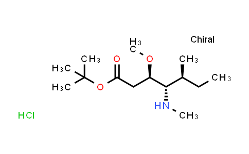 CAS No. 120205-48-3, (3R,4S,5S)-tert-Butyl 3-methoxy-5-methyl-4-(methylamino)heptanoate hydrochloride