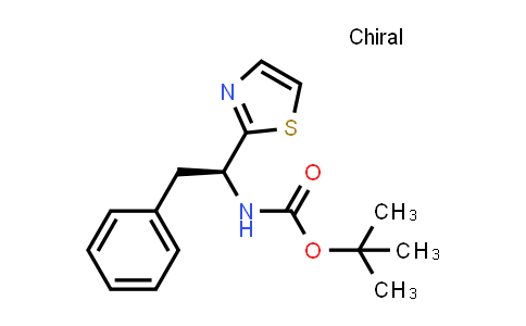 CAS No. 120205-51-8, Carbamic acid, N-[(1S)-2-phenyl-1-(2-thiazolyl)ethyl]-, 1,1-dimethylethyl ester