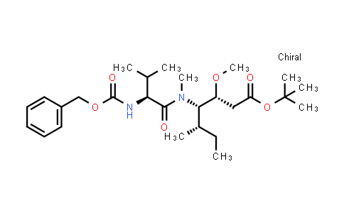 CAS No. 120205-52-9, (3R,4S,5S)-tert-butyl 4-((S)-2-(((benzyloxy)carbonyl)amino)-N,3-dimethylbutanamido)-3-methoxy-5-methylheptanoate