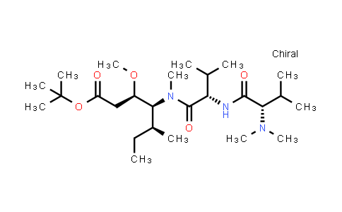 CAS No. 120205-53-0, (3R,4S,5S)-tert-butyl 4-((S)-2-((S)-2-(dimethylamino)-3-methylbutanamido)-N,3-dimethylbutanamido)-3-methoxy-5-methylheptanoate