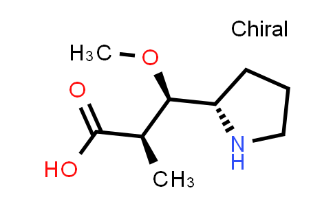 CAS No. 120205-62-1, (2R,3R)-3-methoxy-2-methyl-3-((S)-pyrrolidin-2-yl)propanoic acid