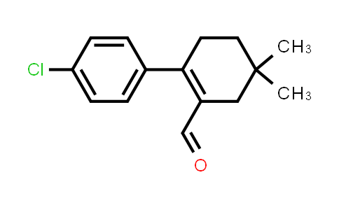 CAS No. 1202186-71-7, 1-Cyclohexene-1-carboxaldehyde, 2-(4-chlorophenyl)-5,5-dimethyl-