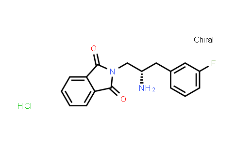 CAS No. 1202237-87-3, 1H-Isoindole-1,3(2H)-dione, 2-[(2S)-2-amino-3-(3-fluorophenyl)propyl]-, hydrochloride (1:1)