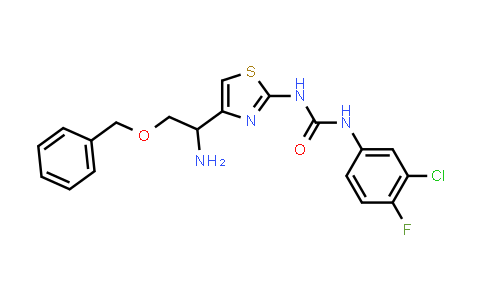 CAS No. 1202392-60-6, Urea, N-[4-[1-amino-2-(phenylmethoxy)ethyl]-2-thiazolyl]-N'-(3-chloro-4-fluorophenyl)-