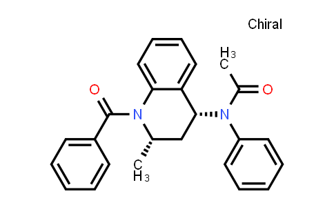 CAS No. 1202402-30-9, N-((2S,4R)-1-Benzoyl-2-methyl-1,2,3,4-tetrahydroquinolin-4-yl)-N-phenylacetamide