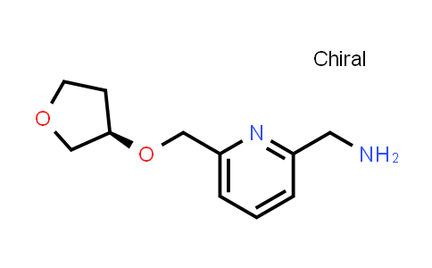 CAS No. 1202402-45-6, (R)-(6-(((Tetrahydrofuran-3-yl)oxy)methyl)pyridin-2-yl)methanamine