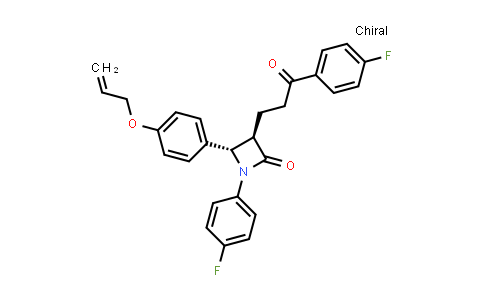CAS No. 1202579-25-6, (3R,4S)-4-(4-(allyloxy)phenyl)-1-(4-fluorophenyl)-3-(3-(4-fluorophenyl)-3-oxopropyl)azetidin-2-one