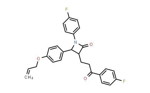 CAS No. 1202579-28-9, 2-Azetidinone, 1-(4-fluorophenyl)-3-[3-(4-fluorophenyl)-3-oxopropyl]-4-[4-(2-propen-1-yloxy)phenyl]-