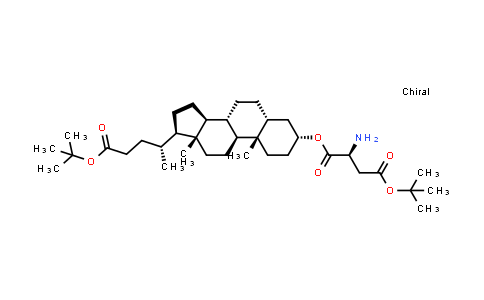 CAS No. 1202710-78-8, (S)-1-((3R,5R,8R,9S,10S,13R,14S,17R)-17-((R)-5-(tert-Butoxy)-5-oxopentan-2-yl)-10,13-dimethylhexadecahydro-1H-cyclopenta[a]phenanthren-3-yl) 4-tert-butyl 2-aminosuccinate