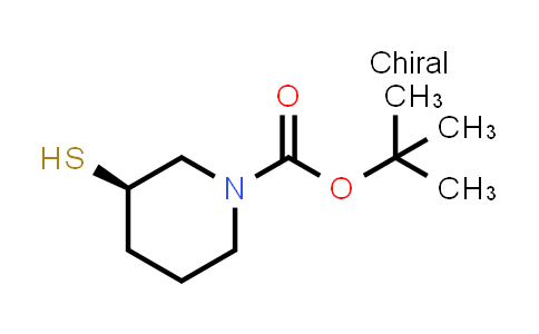 CAS No. 1202761-09-8, tert-Butyl (3R)-3-sulfanylpiperidine-1-carboxylate