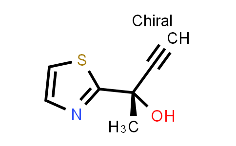 CAS No. 1202769-70-7, (S)-2-(Thiazol-2-yl)but-3-yn-2-ol