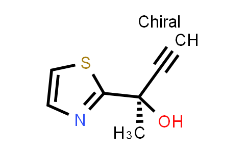 CAS No. 1202769-72-9, (R)-2-(Thiazol-2-yl)but-3-yn-2-ol