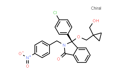 CAS No. 1202803-74-4, 1H-Isoindol-1-one, 3-(4-chlorophenyl)-2,3-dihydro-3-[[1-(hydroxymethyl)cyclopropyl]methoxy]-2-[(4-nitrophenyl)methyl]-, (3R)-