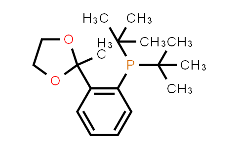 CAS No. 1202864-99-0, Di-tert-butyl(2-(2-methyl-1,3-dioxolan-2-yl)phenyl)phosphine