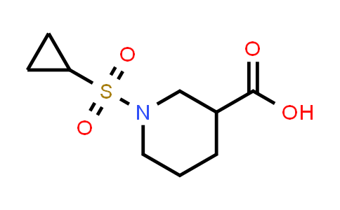 CAS No. 1203045-74-2, 1-(Cyclopropylsulfonyl)piperidine-3-carboxylic acid