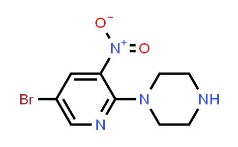 CAS No. 1203499-08-4, 1-(5-Bromo-3-nitropyridin-2-yl)piperazine