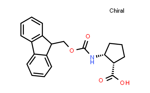 CAS No. 1203556-26-6, (1S,2R)-2-((((9H-Fluoren-9-yl)methoxy)carbonyl)amino)cyclopentane-1-carboxylic acid