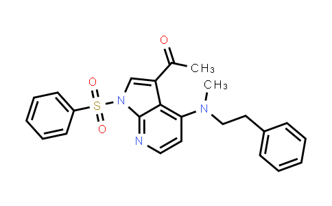 CAS No. 1203565-78-9, Ethanone, 1-[4-[methyl(2-phenylethyl)amino]-1-(phenylsulfonyl)-1H-pyrrolo[2,3-b]pyridin-3-yl]-