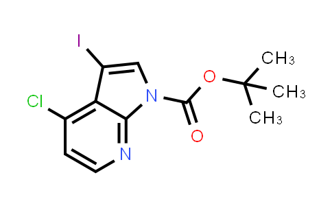 CAS No. 1203565-82-5, 1H-Pyrrolo[2,3-b]pyridine-1-carboxylic acid, 4-chloro-3-iodo-, 1,1-dimethylethyl ester