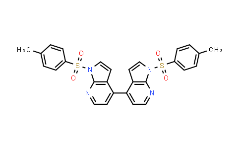 CAS No. 1203568-58-4, 4,4'-Bi-1H-pyrrolo[2,3-b]pyridine, 1,1'-bis[(4-methylphenyl)sulfonyl]-
