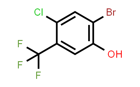 CAS No. 1203898-21-8, 2-Bromo-4-chloro-5-(trifluoromethyl)phenol