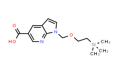 CAS No. 1203955-66-1, 1H-Pyrrolo[2,3-b]pyridine-5-carboxylic acid, 1-[[2-(trimethylsilyl)ethoxy]methyl]-