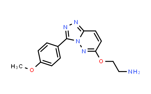 CAS No. 1204296-37-6, 2-[[3-(4-Methoxyphenyl)-1,2,4-triazolo[4,3-b]pyridazin-6-yl]oxy]ethanamine