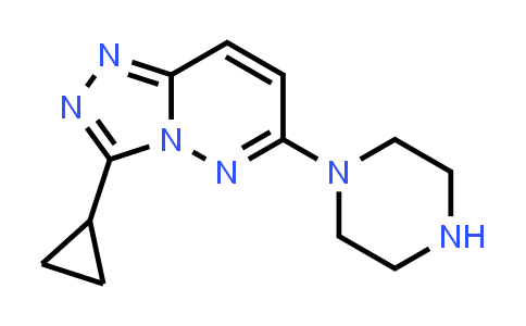 CAS No. 1204296-86-5, 3-Cyclopropyl-6-piperazin-1-yl[1,2,4]triazolo[4,3-b]pyridazine