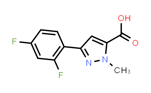 CAS No. 1204296-93-4, 3-(2,4-Difluorophenyl)-1-methyl-1H-pyrazole-5-carboxylic acid