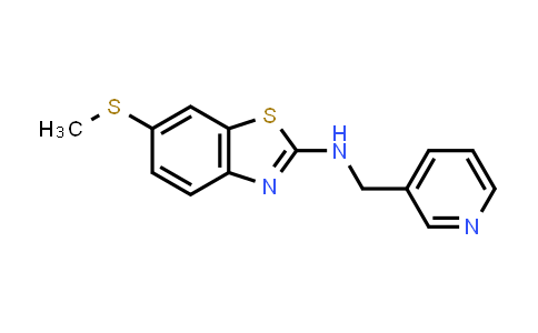 CAS No. 1204297-03-9, 6-(Methylthio)-N-(pyridin-3-ylmethyl)-1,3-benzothiazol-2-amine