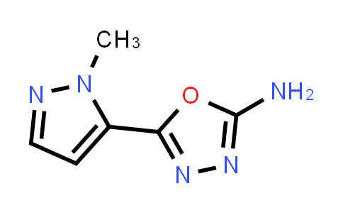CAS No. 1204297-14-2, 5-(1-Methyl-1H-pyrazol-5-yl)-1,3,4-oxadiazol-2-amine