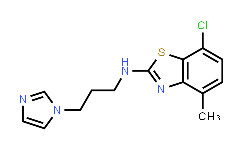 CAS No. 1204297-21-1, N-(3-(1H-imidazol-1-yl)propyl)-7-chloro-4-methylbenzo[d]thiazol-2-amine