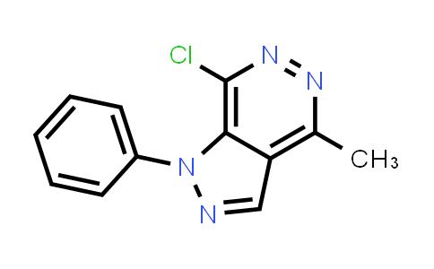 CAS No. 1204297-37-9, 7-Chloro-4-methyl-1-phenyl-1H-pyrazolo[3,4-d]pyridazine
