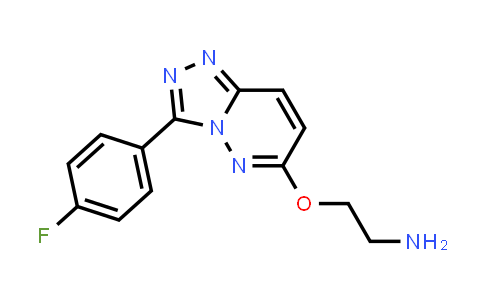 CAS No. 1204297-70-0, 2-[[3-(4-Fluorophenyl)-1,2,4-triazolo[4,3-b]pyridazin-6-yl]oxy]ethanamine
