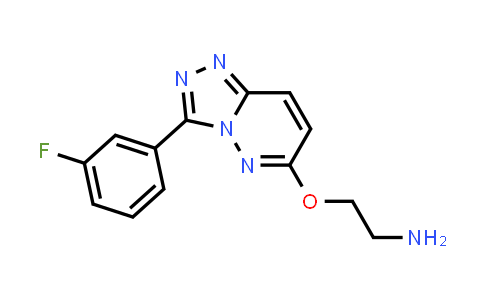CAS No. 1204297-71-1, 2-[[3-(3-Fluorophenyl)-1,2,4-triazolo[4,3-b]pyridazin-6-yl]oxy]ethanamine