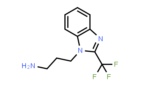 CAS No. 1204297-81-3, 3-(2-(Trifluoromethyl)-1H-benzo[d]imidazol-1-yl)propan-1-amine